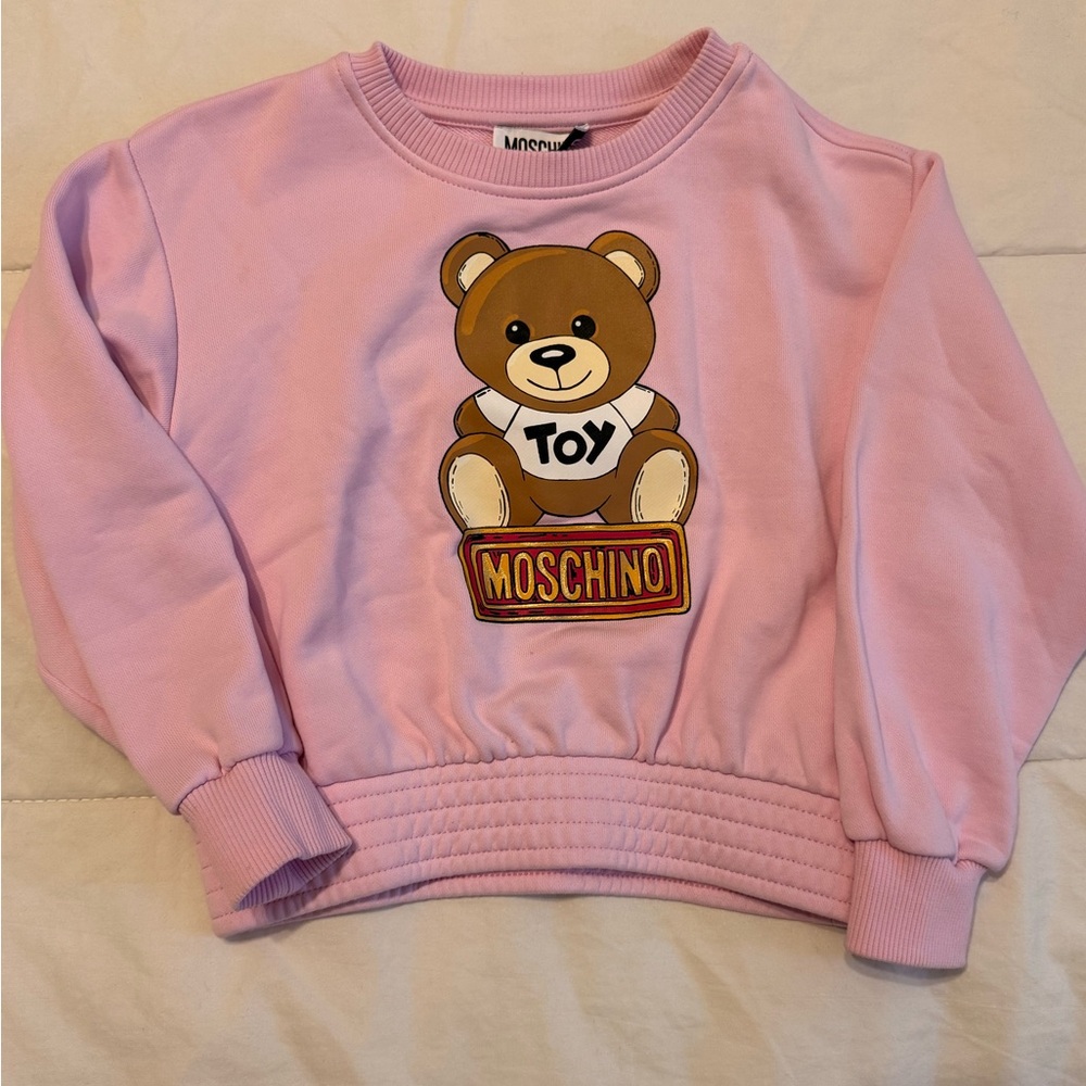 Moschino Pink Kids' Teddy Bear Top